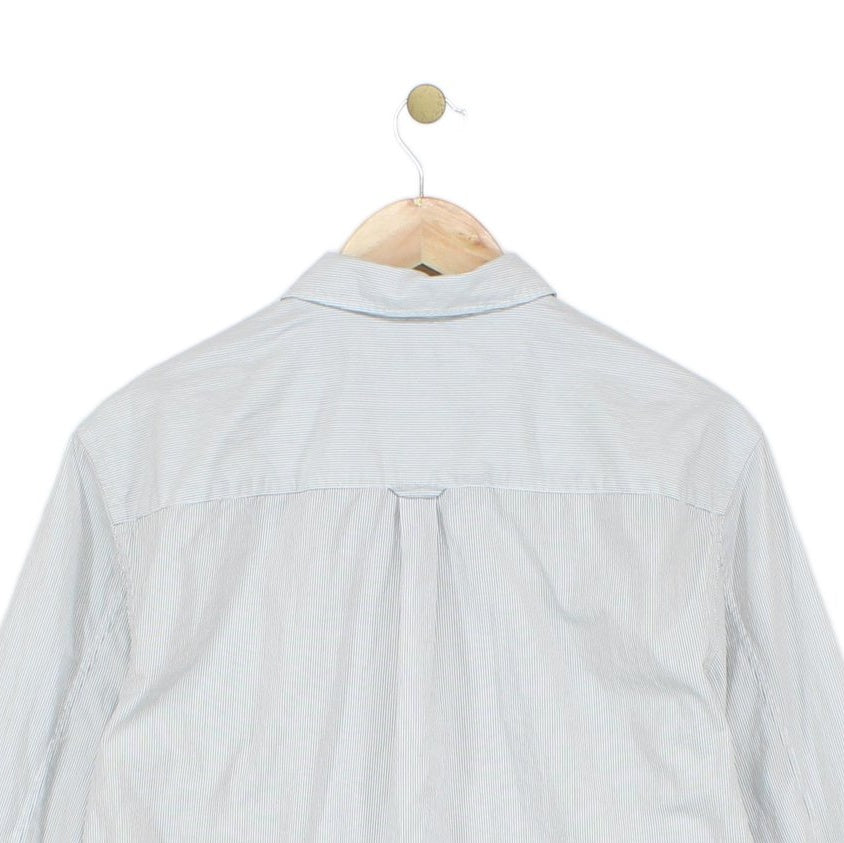 Mens Striped Shirt Long Sleeve Button Down