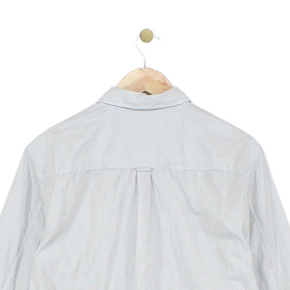 Mens Striped Shirt Long Sleeve Button Down