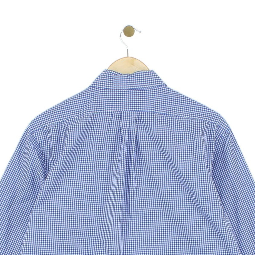 Mens Check Shirt Custom Fit Long Sleeve