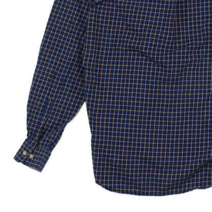 Mens Check Shirt Button Up Classic