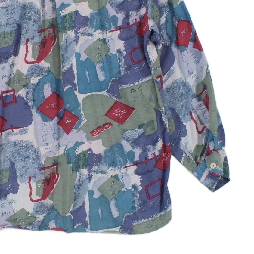 Mens Viscose Abstract Shirt Button Up