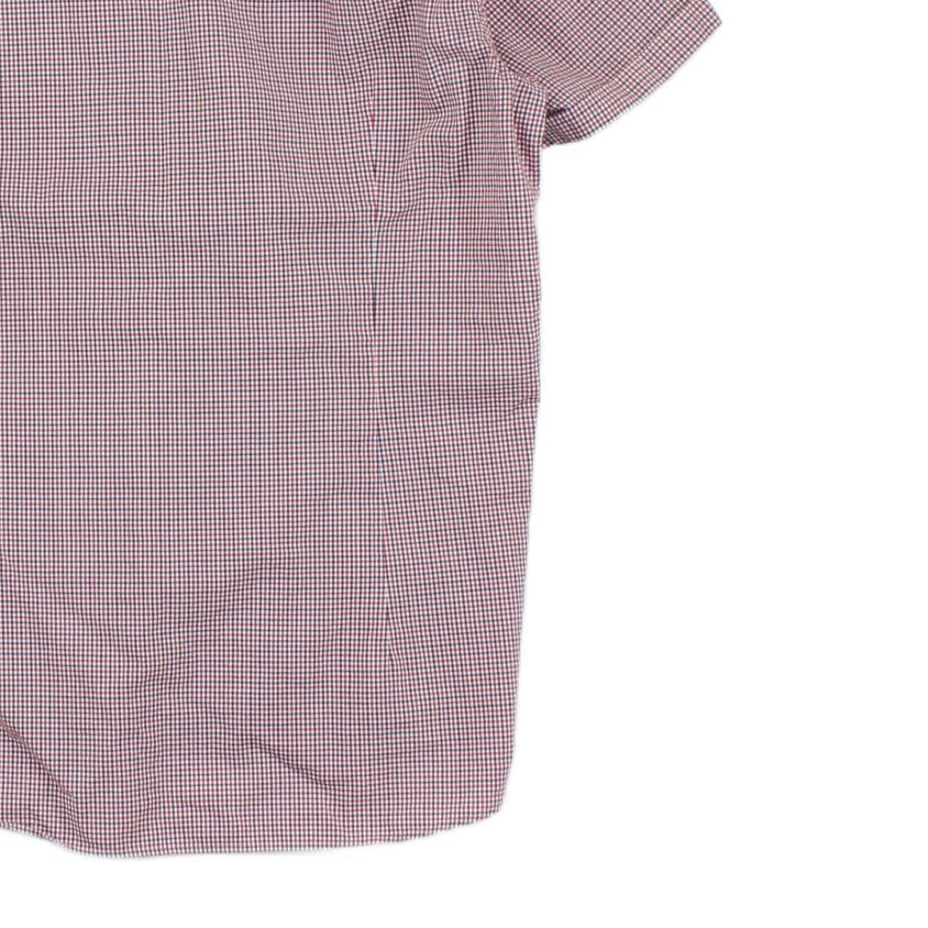 Mens Check Shirt Short Sleeve Summer