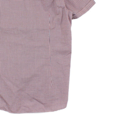 Mens Check Shirt Short Sleeve Summer