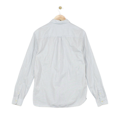 Mens Striped Shirt Long Sleeve Button Down