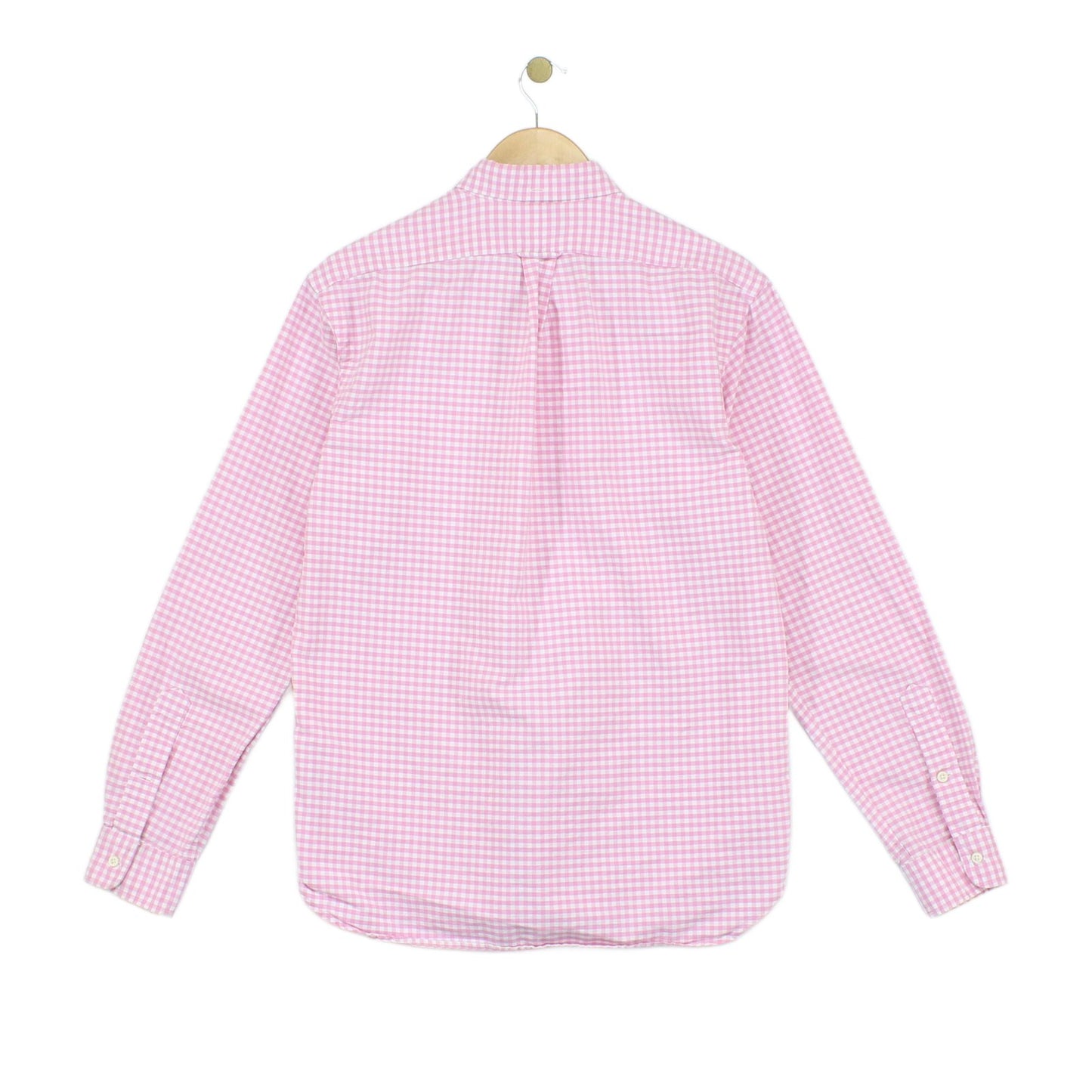 Mens Check Shirt Gingham Long Sleeve