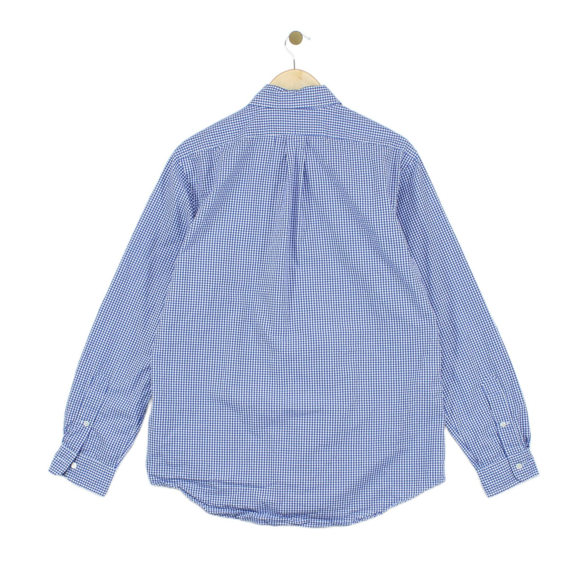Mens Check Shirt Custom Fit Long Sleeve