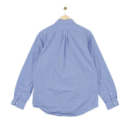 Mens Check Shirt Custom Fit Long Sleeve