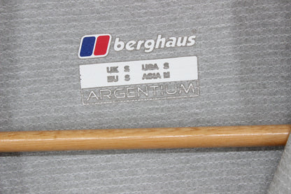 Mens Argentium 1/4 Zip T Shirt Long Sleeve