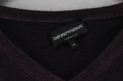 Mens V-Neck Jumper Made In Italy Soft