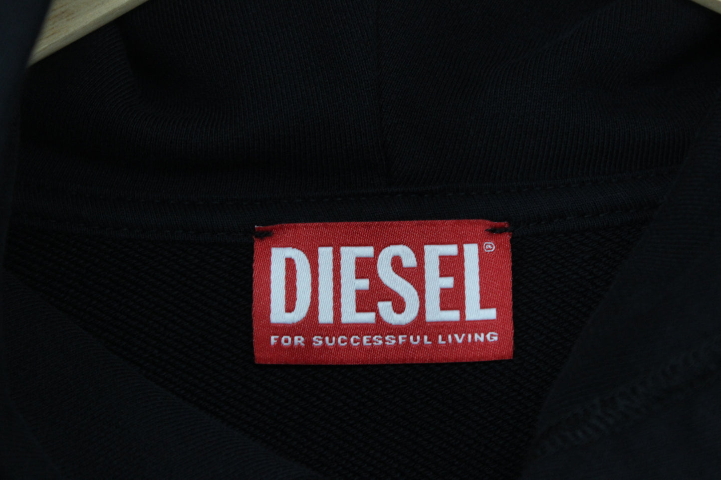 Mens Hoodie Embroidered Denim Streetwear