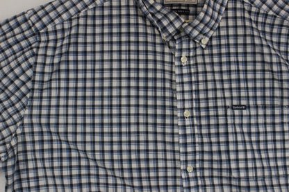 Mens Plaid Shirt Button Up Summer