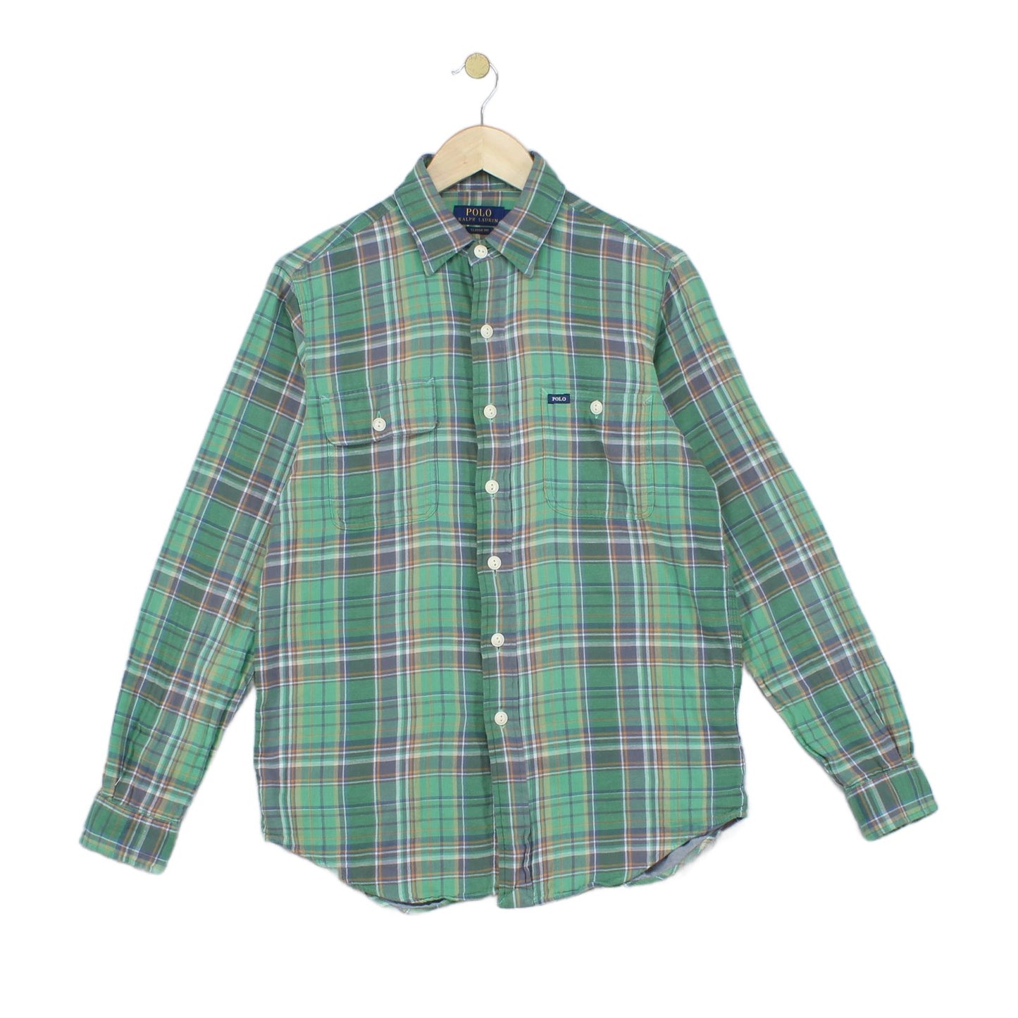 Mens Plaid Shirt Classic Fit Long Sleeve