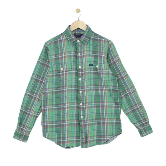 Mens Plaid Shirt Classic Fit Long Sleeve