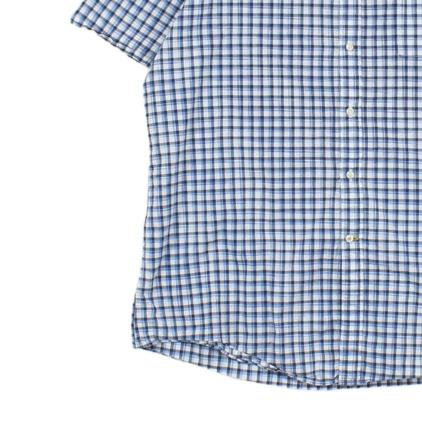 Mens Plaid Shirt Button Up Summer