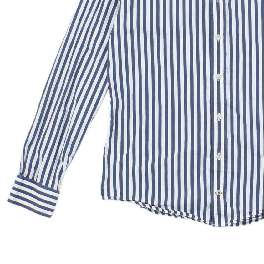 Mens Striped Shirt Slim Fit Long Sleeve