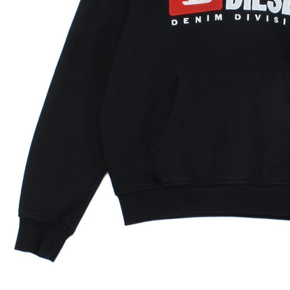 Mens Hoodie Embroidered Denim Streetwear