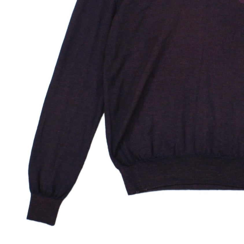 Mens V-Neck Jumper Made In Italy Soft