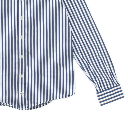 Mens Striped Shirt Slim Fit Long Sleeve
