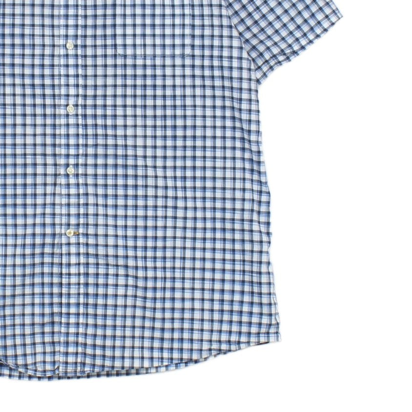 Mens Plaid Shirt Button Up Summer
