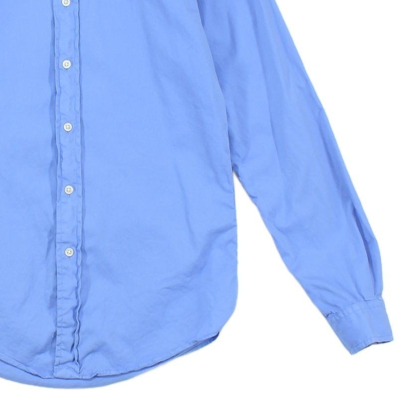 Mens Shirt Slim Collar Button Up