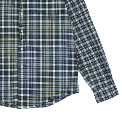 Mens Plaid Shirt Button Down Slim Fit