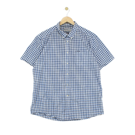 Mens Plaid Shirt Button Up Summer
