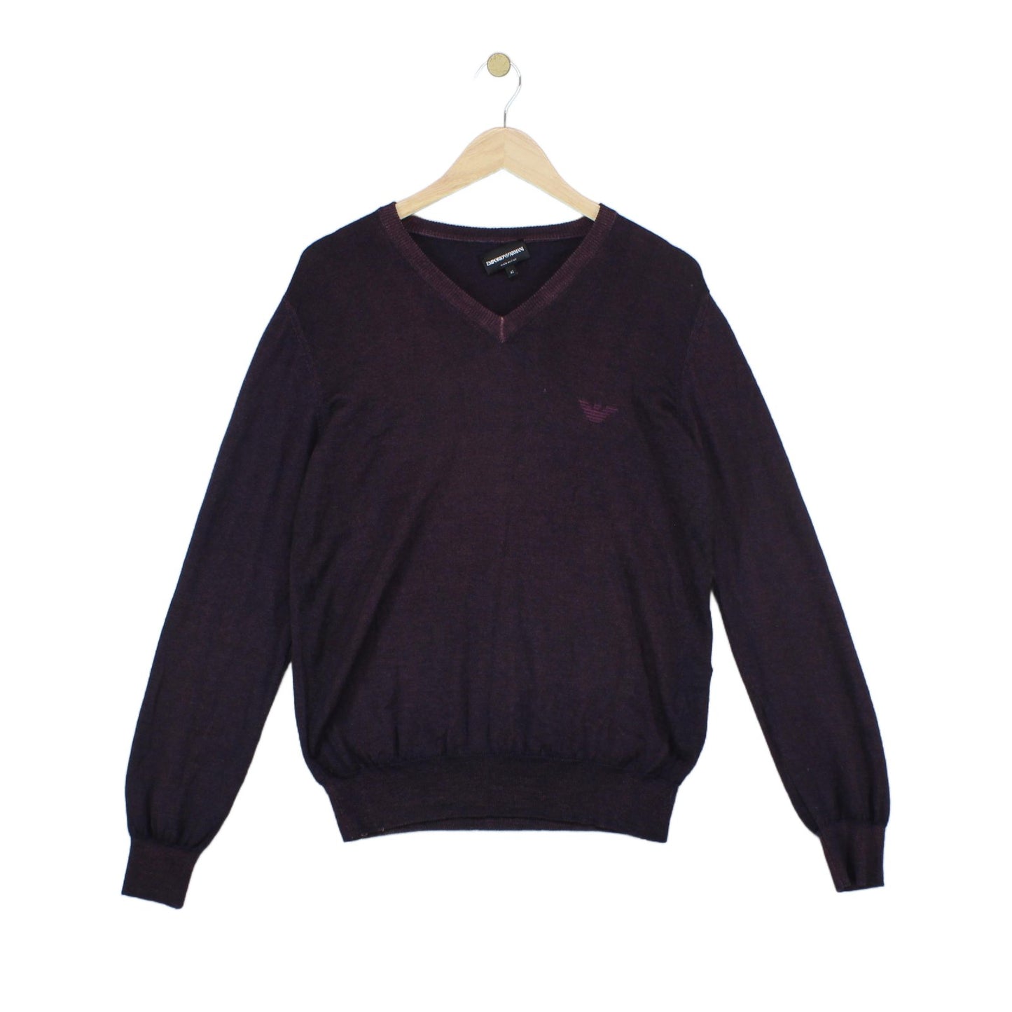 Mens V-Neck Jumper Made In Italy Soft