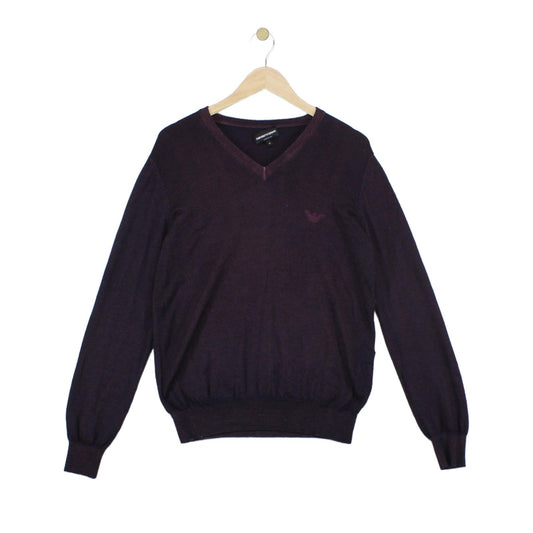 Mens V-Neck Jumper Made In Italy Soft