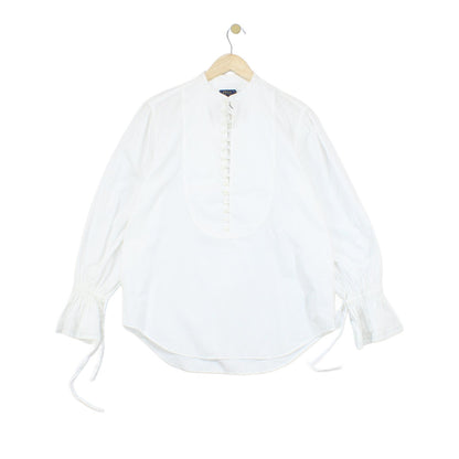 Womens Frill Blouse Regular Cotton