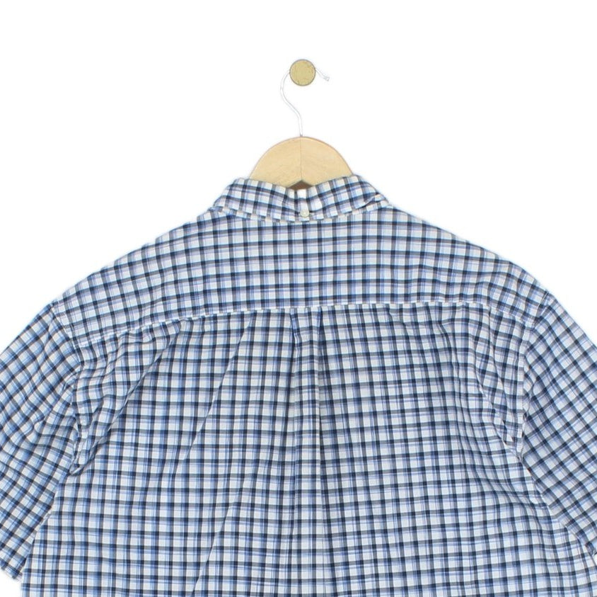 Mens Plaid Shirt Button Up Summer