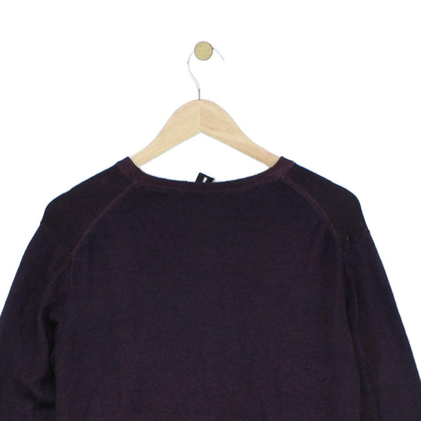 Mens V-Neck Jumper Made In Italy Soft