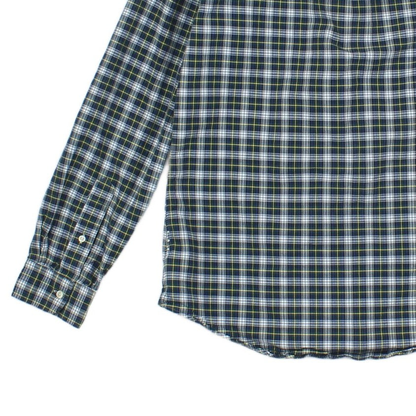 Mens Plaid Shirt Button Down Slim Fit
