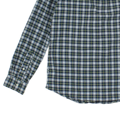 Mens Plaid Shirt Button Down Slim Fit