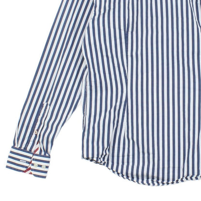 Mens Striped Shirt Slim Fit Long Sleeve