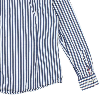 Mens Striped Shirt Slim Fit Long Sleeve