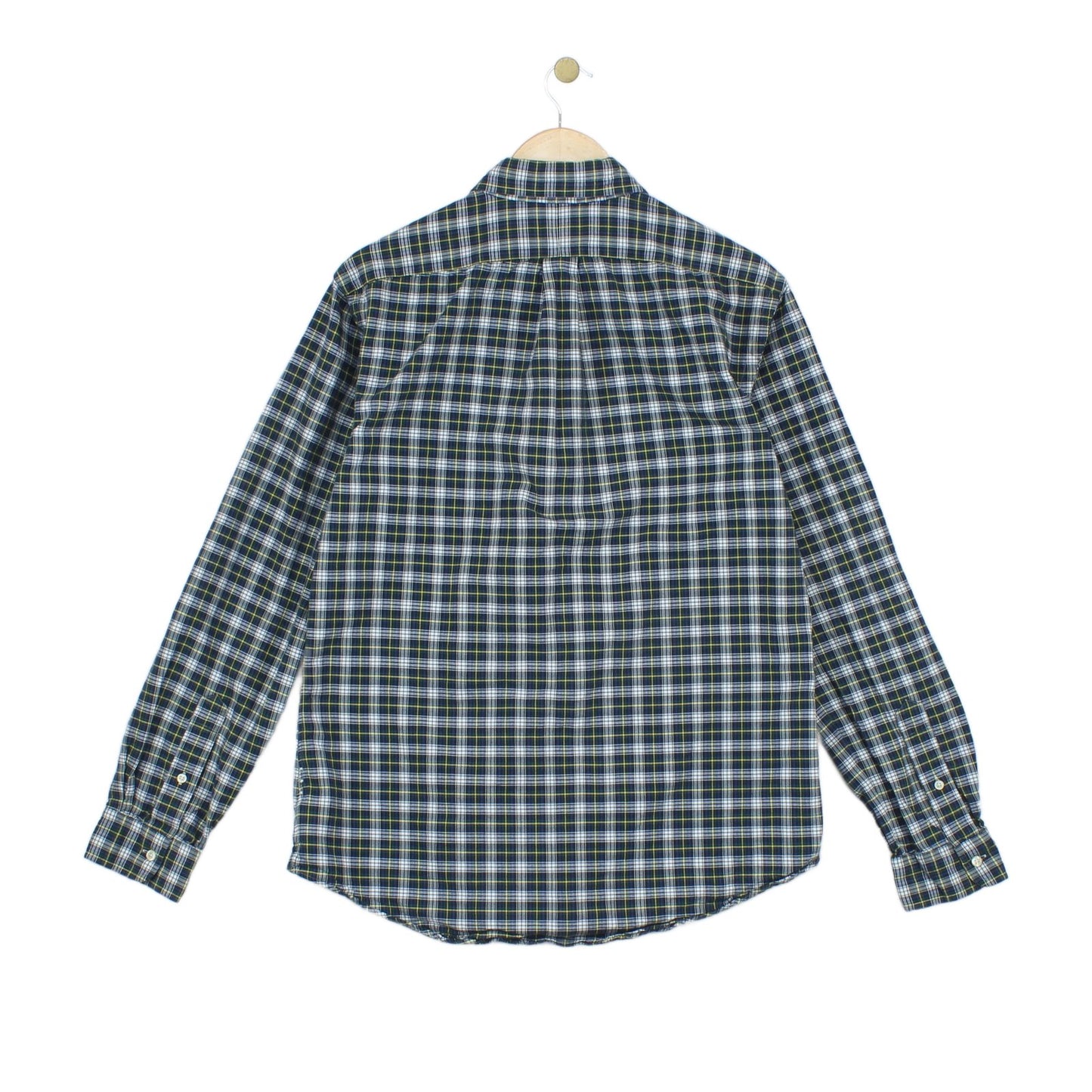 Mens Plaid Shirt Button Down Slim Fit