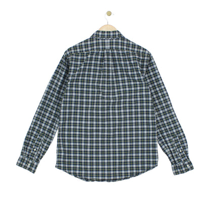 Mens Plaid Shirt Button Down Slim Fit