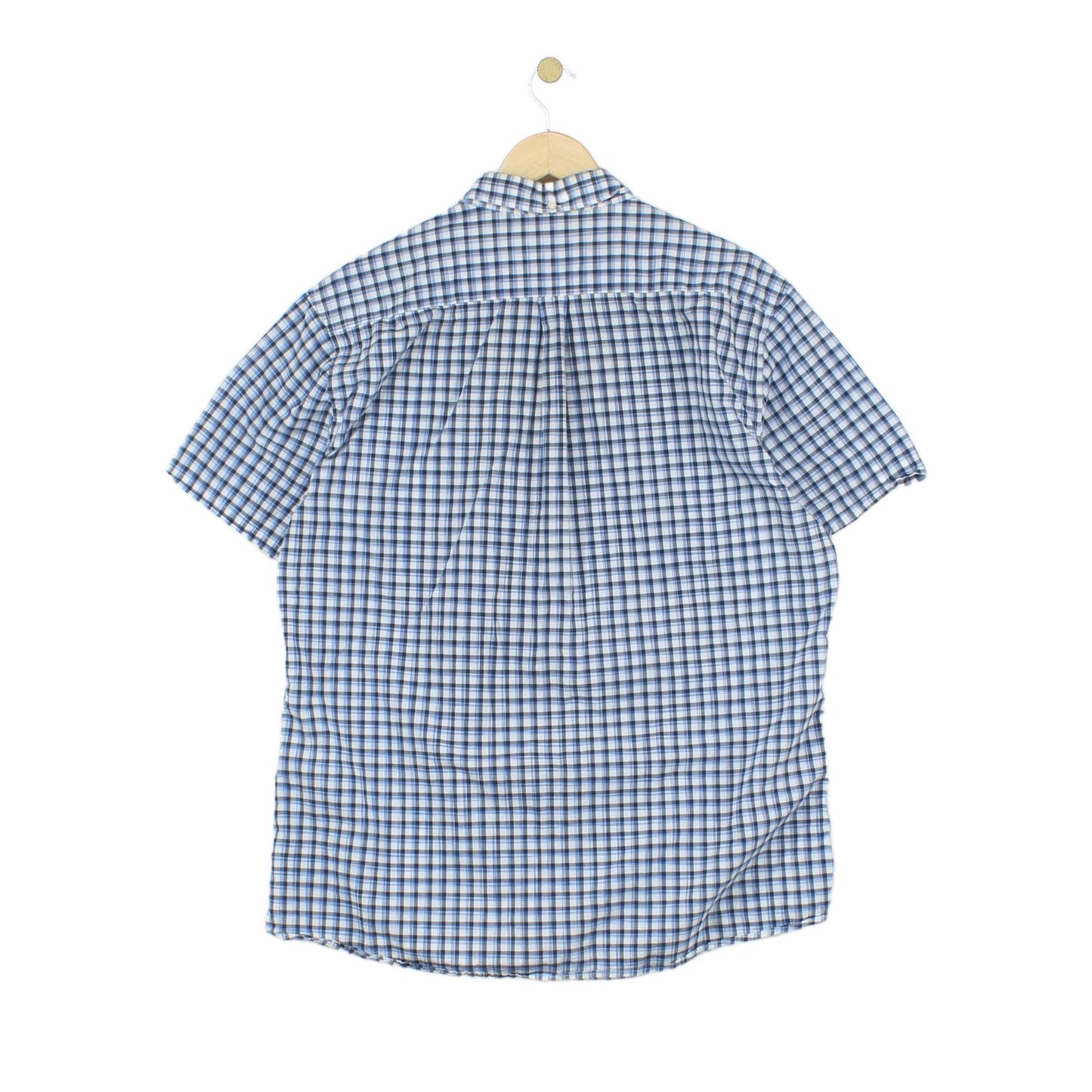 Mens Plaid Shirt Button Up Summer