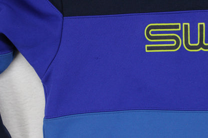 Mens Spell Out Sweatshirt Colour Block Long Sleeve
