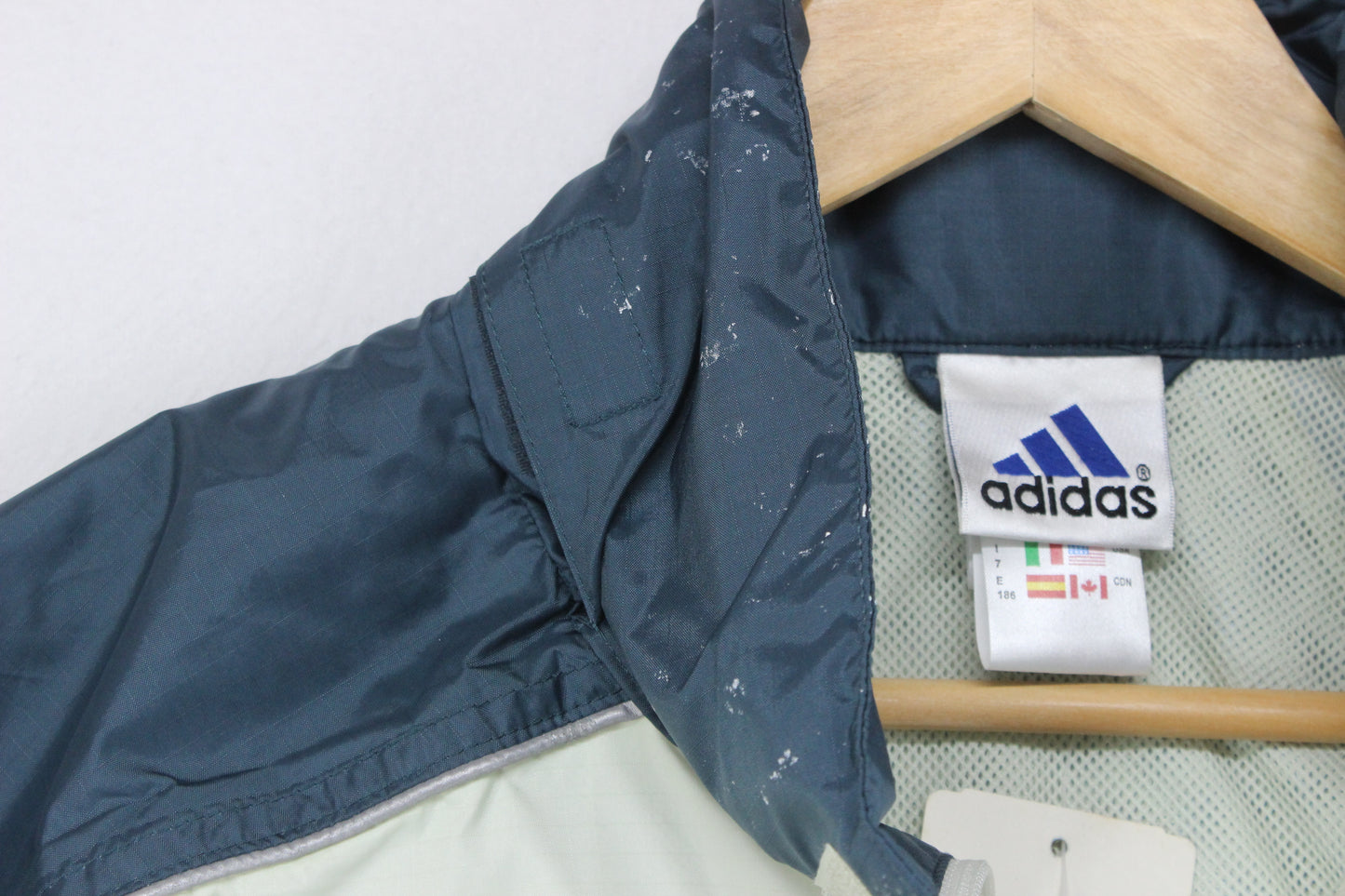 Mens 1/4 Zip Waterproof Jacket Retro Oversized