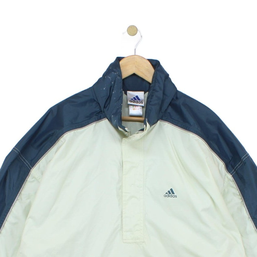 Mens 1/4 Zip Waterproof Jacket Retro Oversized