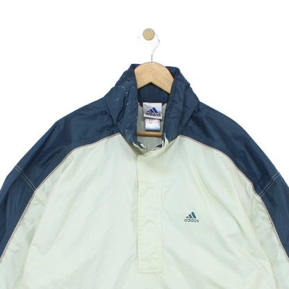 Mens 1/4 Zip Waterproof Jacket Retro Oversized