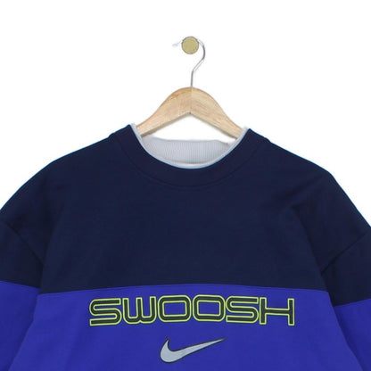 Mens Spell Out Sweatshirt Colour Block Long Sleeve