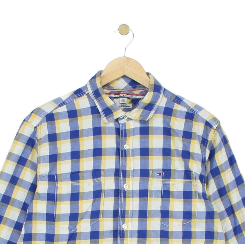 Mens Plaid Shirt Long Sleeve Custom Fit