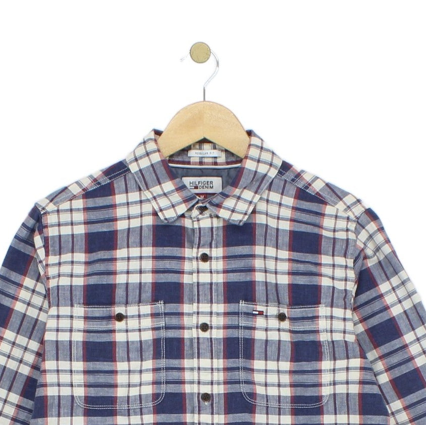 Mens Plaid Shirt Long Sleeve Regular Fit