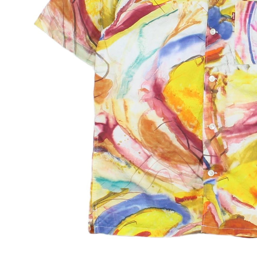 Mens Patterned Shirt Relaxed Fit Short Sleeve
