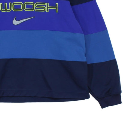 Mens Spell Out Sweatshirt Colour Block Long Sleeve