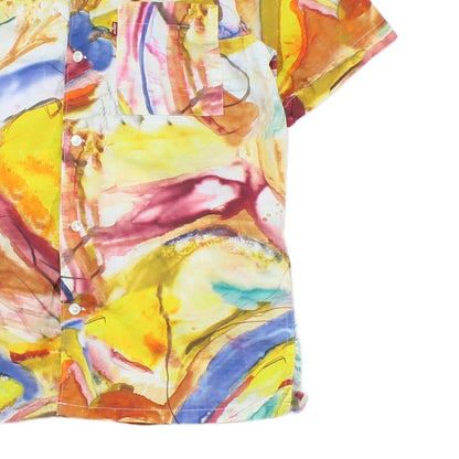 Mens Patterned Shirt Relaxed Fit Short Sleeve
