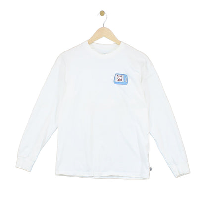 Mens Graphic T-Shirt Long Sleeve Skateboarding Loose Fit