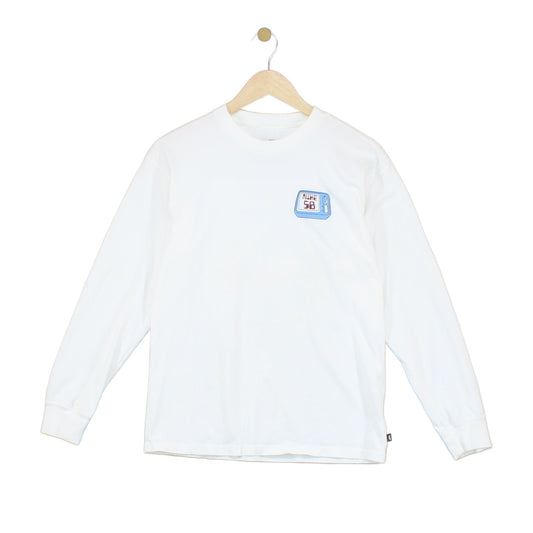 Mens Graphic T-Shirt Long Sleeve Skateboarding Loose Fit